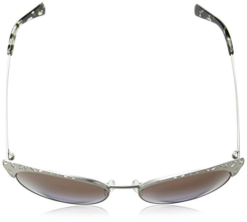 Michael Kors Evy Gafas de sol, Satin Silver/Tone 106368, 56 Unisex-Adulto