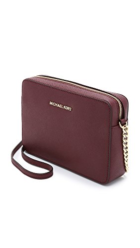 Michael Kors Jet Set Crossbody - Bolso de piel para mujer, talla grande