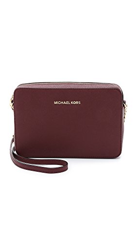 Michael Kors Jet Set Crossbody - Bolso de piel para mujer, talla grande