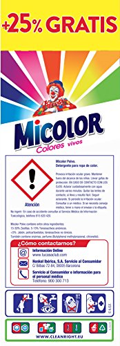Micolor Detergente en Polvo Colores Vivos - 25 Lavados (1,8 Kg)