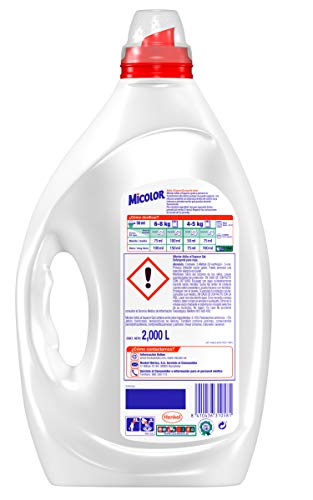 Micolor Detergente Líquido Adiós al Separar - Pack de 4 - Total: 160 Lavados (8 L)
