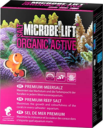 MICROBE-LIFT Organic Active Salt - Sal Marina para Coloridos corales y Crecimiento Mejorado, 1000 g