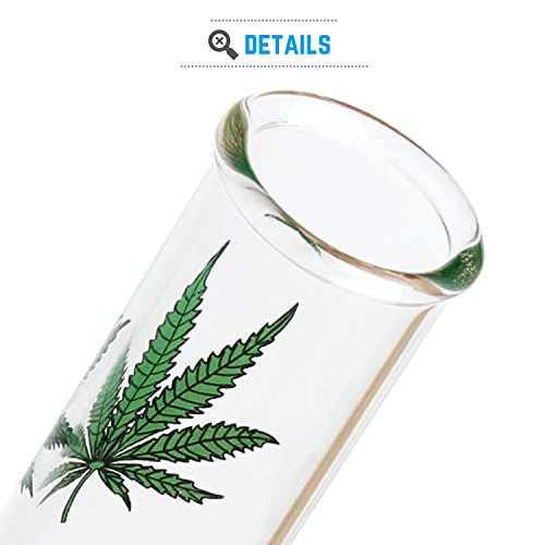 Mini Bong - Pinzas de agua para pipa de cristal para ahumar cuenco de 14,5 mm de altura, 20 cm, 140 g, filtro de cristal Tornado, pinzas de agua para cachimbas, pinzas de aceite, cepillo de limpieza 1