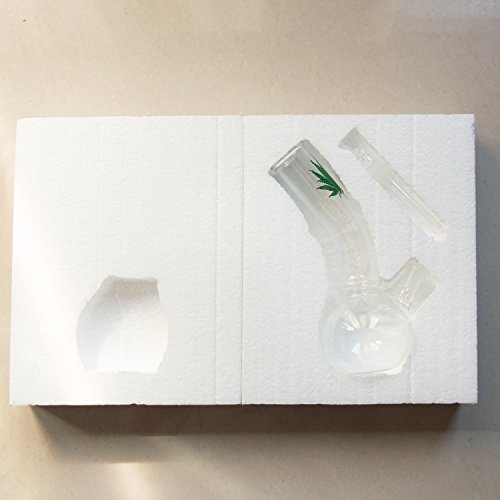 Mini Bong - Pinzas de agua para pipa de cristal para ahumar cuenco de 14,5 mm de altura, 20 cm, 140 g, filtro de cristal Tornado, pinzas de agua para cachimbas, pinzas de aceite, cepillo de limpieza 1