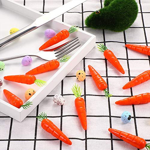 Mini Zanahorias de Espuma de Pascua para Decoración Artesanía Conejito Caza Huevo Capo (100 Piezas)