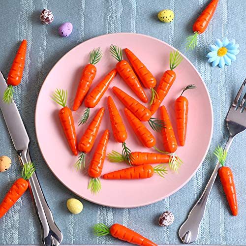 Mini Zanahorias de Espuma de Pascua para Decoración Artesanía Conejito Caza Huevo Capo (100 Piezas)