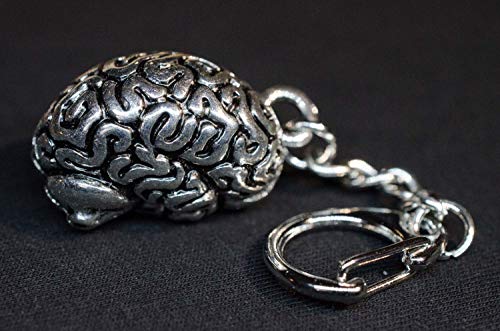 Miniblings Plata Cerebro Anillo de Llavero llaveros órgano Medicina