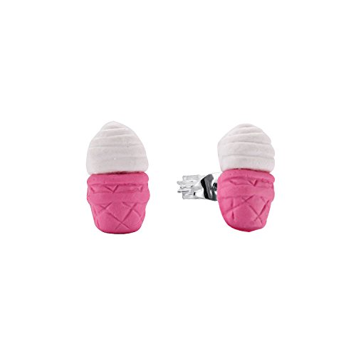 minihope Colorful postres Stud Pendientes Set para niños niñas en caja bonita