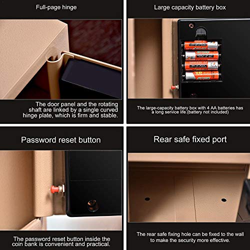 Minimew Contraseña electrónica Piggy Bank Moneda en Efectivo Can Money Locker Inserción automática de facturas Caja Segura Contraseña ATM Bank Saver Regalos de cumpleaños para niños Benefit