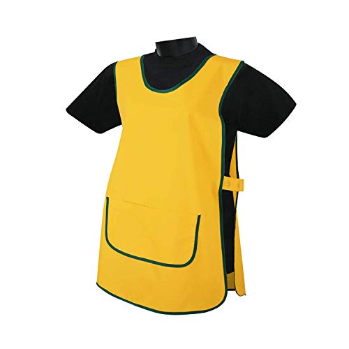 MISEMIYA - Delantal Limpieza Uniforme Laboral CLINICA MÉDICOS Limpieza Veterinaria Sanitarios HOSTELERÍA- Ref.868 - XL, Negro