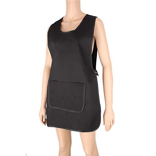 MISEMIYA - Delantal Limpieza Uniforme Laboral CLINICA MÉDICOS Limpieza Veterinaria Sanitarios HOSTELERÍA- Ref.868 - XL, Negro