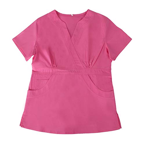MISEMIYA - Uniformes Sanitarios ELÁSTICA SEÑORA CLINICA Hospital Dentista Veterinaria - XXL, Casaca - Fucsia