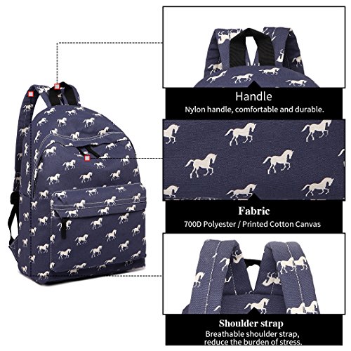 Miss Lulu Mochila, One Size, Horse Navy