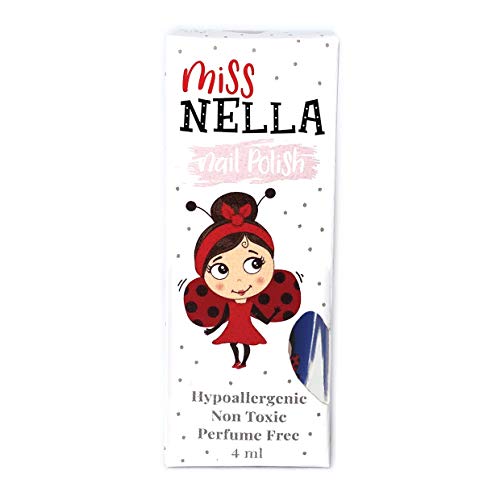 Miss Nella COOL KID- Esmalte azul especial para uñas para niños, fórmula despegable, a base de agua y sin olor