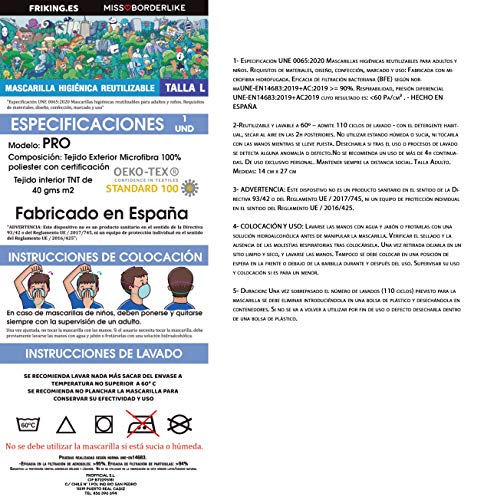 Missborderlike - Mascarilla Adulto - Lado Oscuro