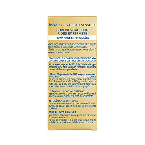 MIXA Bio Expert piel sensible – Cuidado BIOVITAL día para Rides y dureza – 50 ml