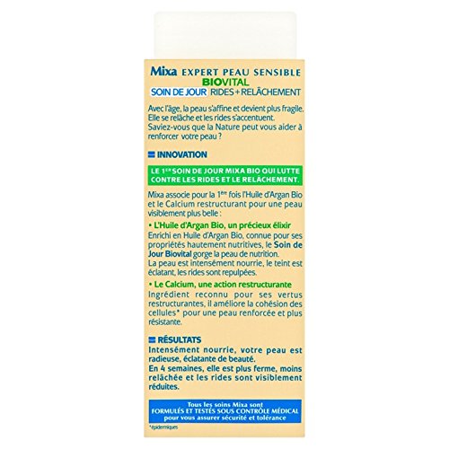 MIXA Bio Expert piel sensible – Cuidado BIOVITAL día para Rides y dureza – 50 ml