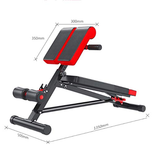 MMM@ Silla romana Silla de ejercicios multifuncional Gimnasio Cabra Cuerpo Cintura Hogar Máquina abdominal Taburete romano 5 archivos Regulador de seguridad ajustable de alta capacidad de carga