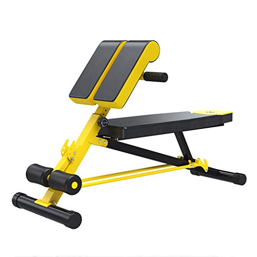 MMM@ Silla Romana Taburete Romano Silla de Fitness Cabra Cuerpo Cintura Inicio Abdominales Equipo de Gimnasia Pesa de Gimnasia Banco de 5 Archivos Ajustable Panel de Engrosamiento Cómodo Transpirabl