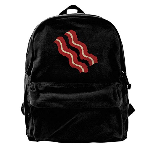 Mochila de Viaje Escolar, Mochila de Lona Unisex Burger para Hombres y Mujeres, Bolsa de Viaje Ligera para Senderismo, Mochilas para Estudiantes, Mochila para portátil