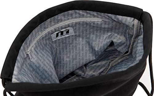 Mochila Saco con Cierre Mediante el Fruncido de Cuerdas. Transportable como Bolso o Mochila. Cremallera Frontal y 3 Bolsillo Interiores 33x39cm - by Tandem