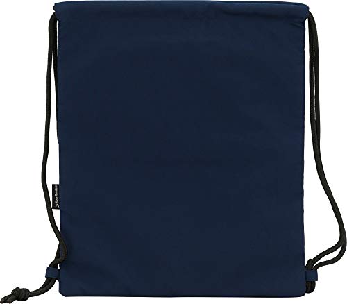 Mochila Saco con Cierre Mediante el Fruncido de Cuerdas. Transportable como Bolso o Mochila. Cremallera Frontal y 3 Bolsillo Interiores 33x39cm - by Tandem