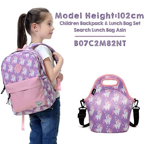 Mochila Unicornio Niños, Mochila Infantil Mochila Escolar Mochila Niñas Mochila Pequeña Niña Mochila para Preescolar con Hebilla de Pecho 2 a 4 Años