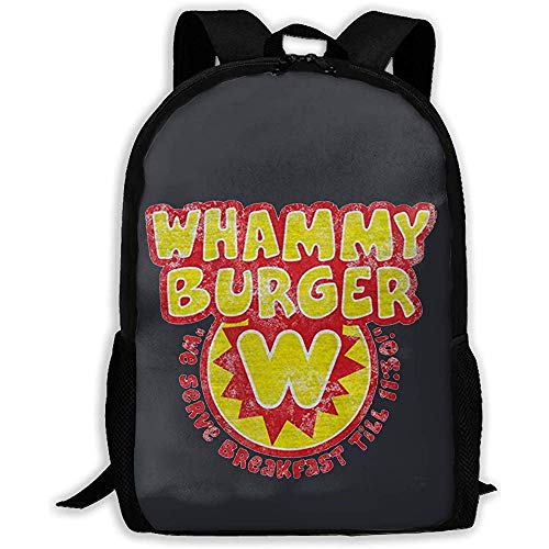 Mochilas Tipo Casual,Mochila Escolar Impresa Whammy Burger Ligera Mochila De Viaje Resistente Al Agua Mochila Mochila para Portátil Mochila