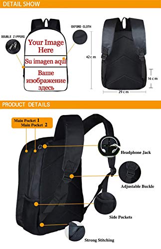 Mochilas,Serie de películas de animación Casual Daypack,Alice Girl Pattern Schoolbag,Resistente al Desgaste y cómoda 16 Pulgadas.42 * 29 * 16cm 1