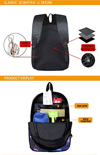 Mochilas,Serie de películas de animación Casual Daypack,Alice Girl Pattern Schoolbag,Resistente al Desgaste y cómoda 16 Pulgadas.42 * 29 * 16cm 1