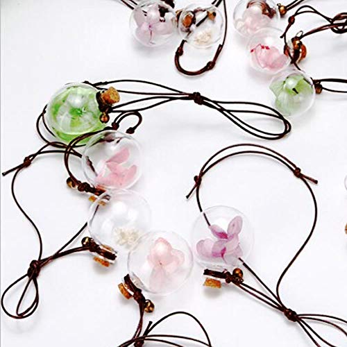 Moin - 1 botella de perfume para coche con aceites esenciales de flores, colgante de perfume vacía para coche, estilo pequeño