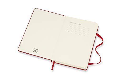 Moleskine 2019-20 Weekly - Agenda Cuaderno Semanal de 18 Meses 2019/2020, Rojo escarlata, tamaño pequeño 14 x 9.5 cm cm, 208 P?ginas (AGENDAS 18 MOIS)