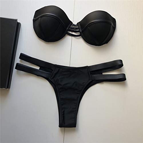 MOMOXI Bikini Playa Mujer, Bikini Sexy para Mujer Conjunto con Estampado en Caliente Correa Traje de baño Deportivo Push-Up Traje de baño Acolchado 2019 Novedad de Moda Caliente Ropa de Mujer Bohemia