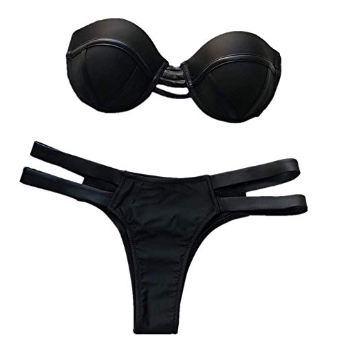 MOMOXI Bikini Playa Mujer, Bikini Sexy para Mujer Conjunto con Estampado en Caliente Correa Traje de baño Deportivo Push-Up Traje de baño Acolchado 2019 Novedad de Moda Caliente Ropa de Mujer Bohemia