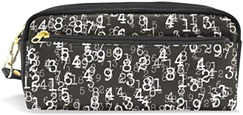 Monedero Blanco y Negro Sitio Web Digital Estuche de lápices papelería Bolsa de cosméticos Billetera Damas de Gran Capacidad a Prueba de Agua