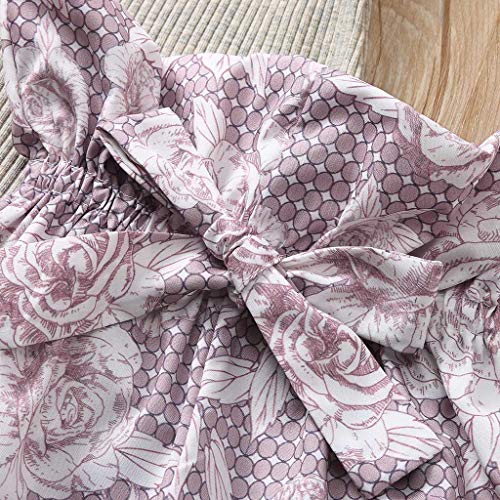 Moneycom - Body para bebé (manga corta y camiseta de flores para niña, diseño de ceremonia, color gris (18-24 meses) gris 3-6 Meses