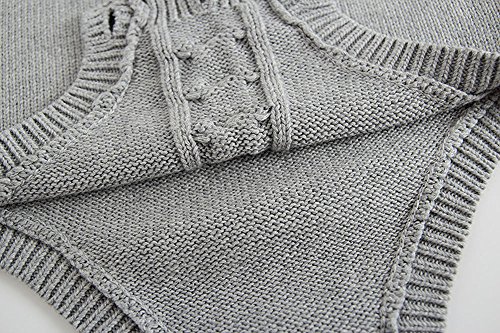 Mono Tejido de Punto Bebé, LANSKIRT Recién Nacido Bebé Niña Niño Romper Sin Mangas Tejido de Punto Mono Correa Ropa de Overol