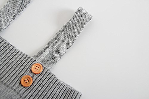 Mono Tejido de Punto Bebé, LANSKIRT Recién Nacido Bebé Niña Niño Romper Sin Mangas Tejido de Punto Mono Correa Ropa de Overol