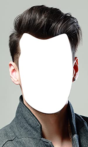 Montaje de la foto del peinado del hombre