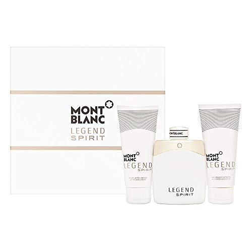 Montblanc Legend Spirit Lote Agua de Colonia Vaporizador, Gel de Ducha y Bálsamo para Después del Afeitado - 300 ml