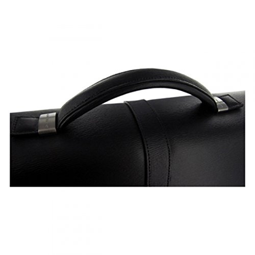 Montblanc Westside - Maletín de Piel, Color Negro