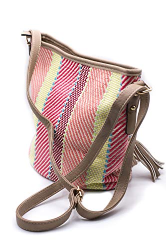 Montflé Bolso Mujer bolso Colombiano Mujer de Diseño de moda Bandolera de Tela Bolso Antirrobo moda mujer diseño colombiano
