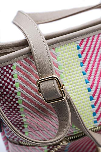 Montflé Bolso Mujer bolso Colombiano Mujer de Diseño de moda Bandolera de Tela Bolso Antirrobo moda mujer diseño colombiano