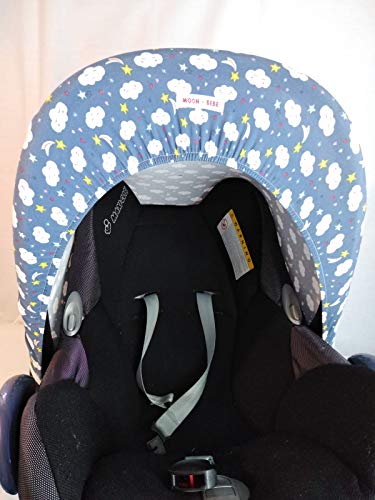 MOON-BEBE Capota Universal para Maxi-Cosi Azul (nuves)