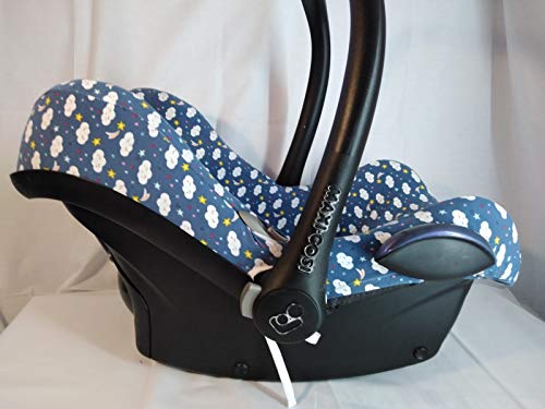 MOON-BEBE Fundas para Maxi Cosi Universal Azul(Azul nuves)