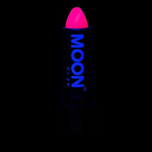Moon Glow - Barra de labios neón UV 4.5g Intenso Rosa - produce un brillo increíble bajo la iluminación/retroiluminación UV!