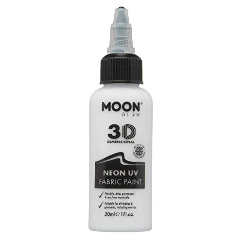 Moon Glow - Pintura de Tejido neón UV - 30ml - Blanca