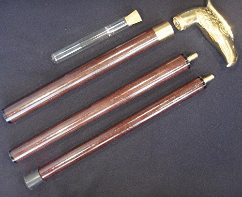 Moritz Bastón Águila coleccionistas Pieza Senderismo bastón bastón latón Desmontable S 41 con Compartimento Secreto Desmontable