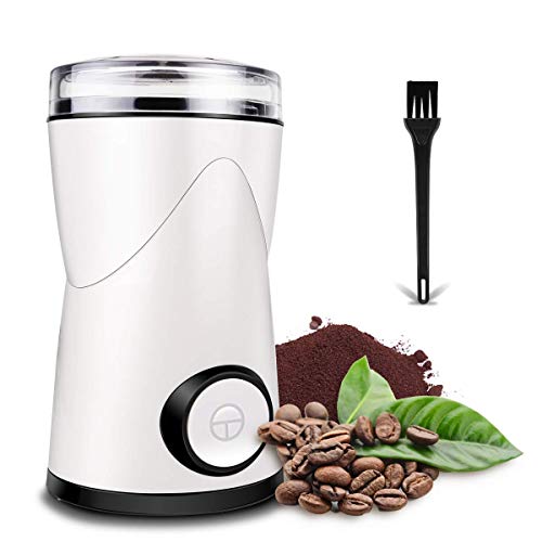 morpilot Molinillo de Café Eléctrico, Molinillo de Especias,Capacidad 70g 150w Molinillo de Semillas con Hoja de Acero Inoxidable,Molienda Rápida para Grano de Café, Especias, Nueces y Hierbas