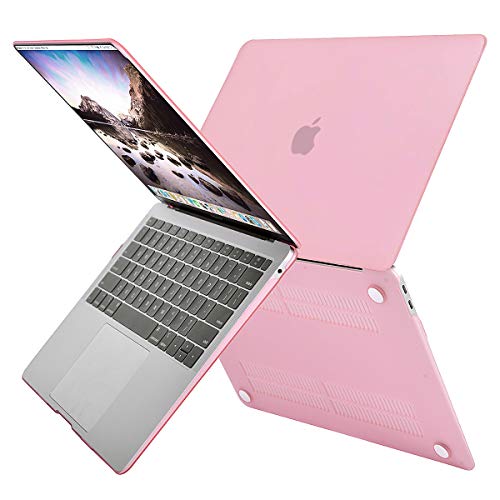 MOSISO Funda Dura Compatible con 2020 2019 2018 MacBook Air 13 Pulgadas A2179 A1932 con Pantalla Retina & Touch ID, Ultra Delgado Carcasa Rígida Protector de Plástico Cubierta, Rosa